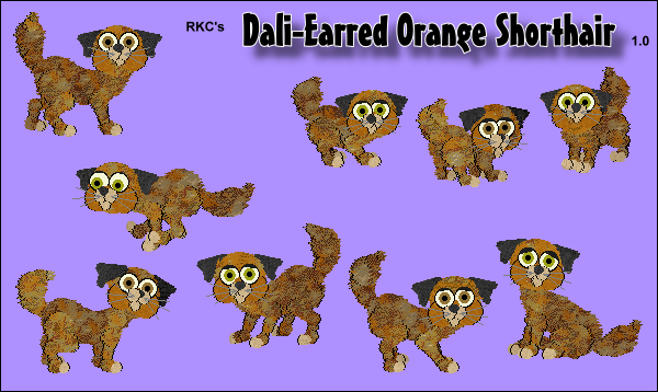 RKC's Dali-Earred Orange Shorthair OW